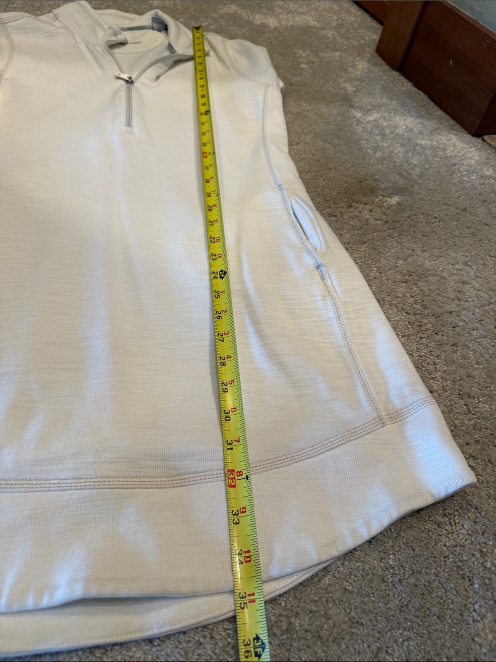 Tommy Bahama size MED Light Cream Short Sleeve Zip-Front Casual Dress - Picture 7 of 9